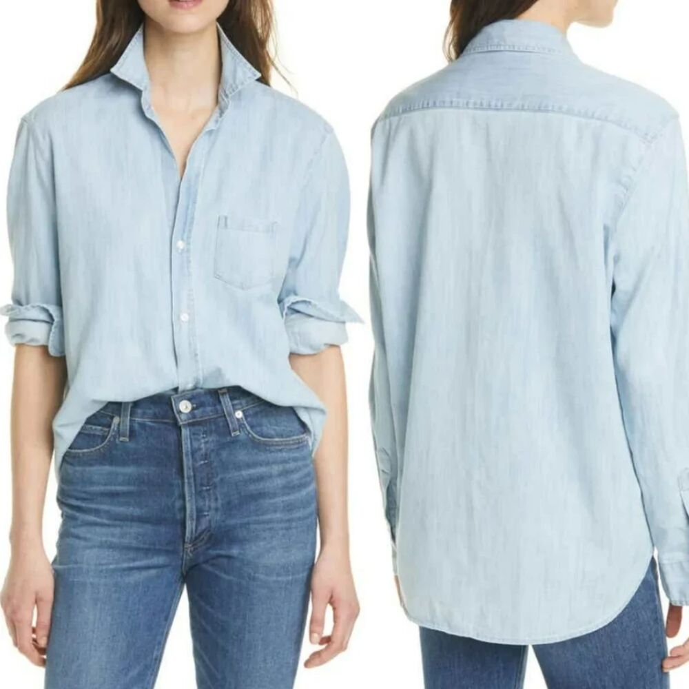 Frank and Eileen Women's Shirt Small, Button-Up, Long Sleeve